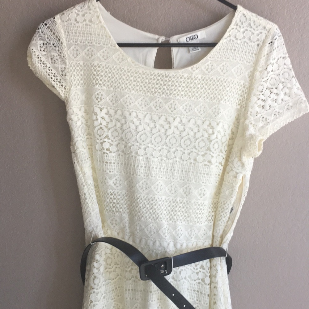 Cato off white dress size 6